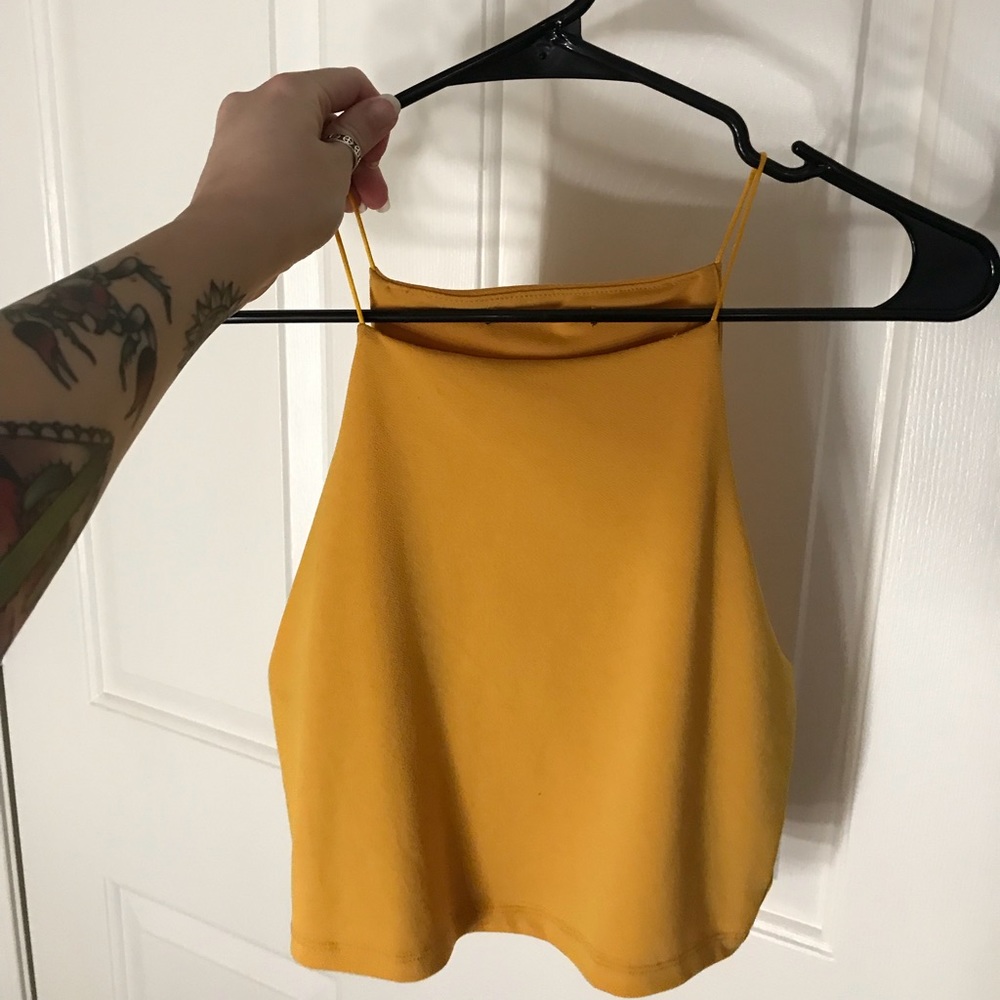 Yellow Forever 21 Crop Top
